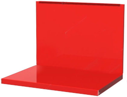 Комплект полка/стенка для верстаков БТ и 2ТВ  - красный  01.500L-3000