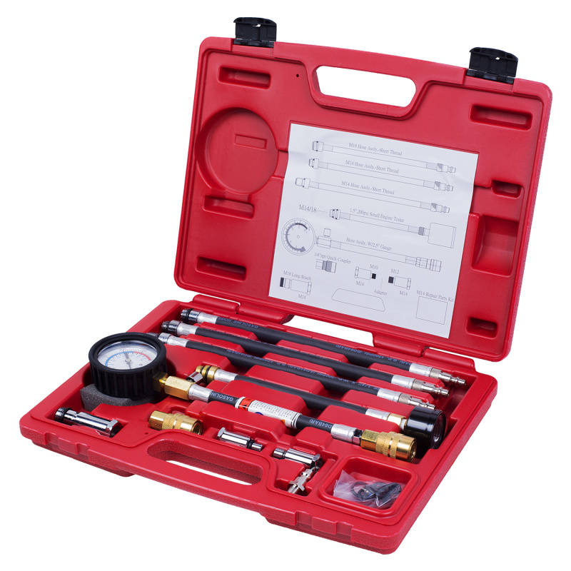 МАСТАК Компрессометр бензиновый, 0-21 атм, кейс, 19 предметов 120-10019C