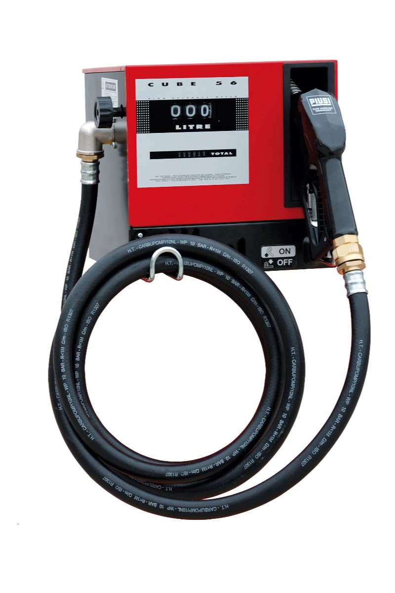 Cube 70 DC 24/12V - Топливораздаточная колонка с мех. счетчиком и авт. пистолетом, 56 л/мин