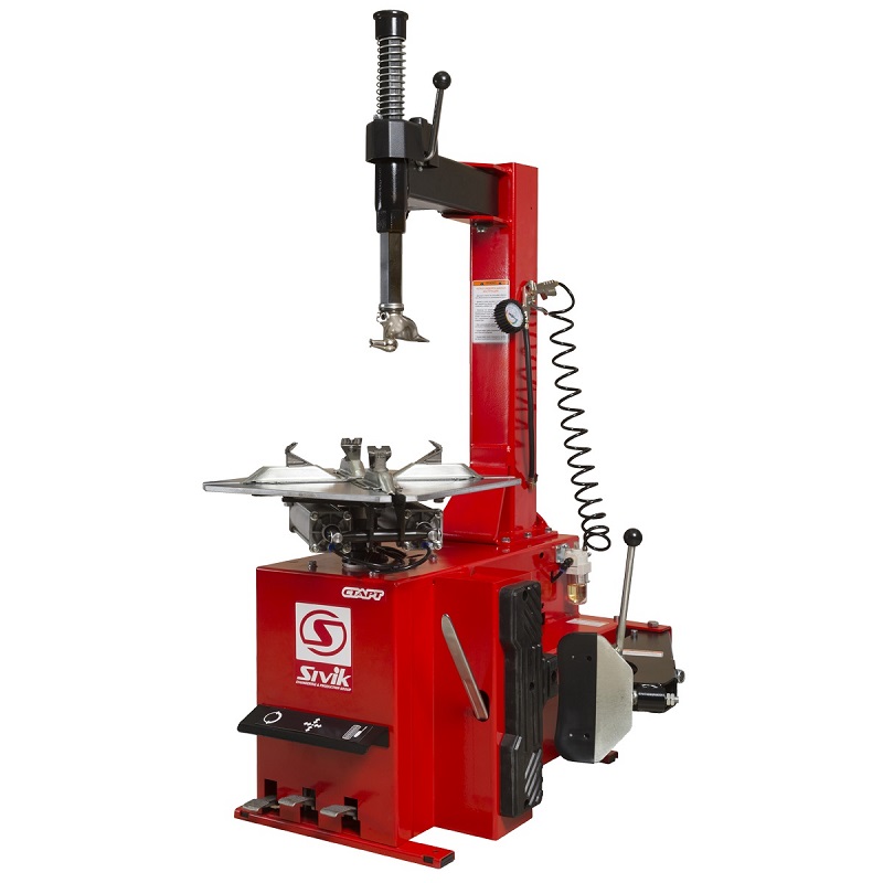 Шиномонтажный станок СИВИК КС-301A Старт (220В), диаметр дисков от 10" до 24", полуавтомат,  красный