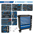 KING TONY Набор инструментов "BOARD" в чёрной тележке, 325 предметов 9G35-325MRV